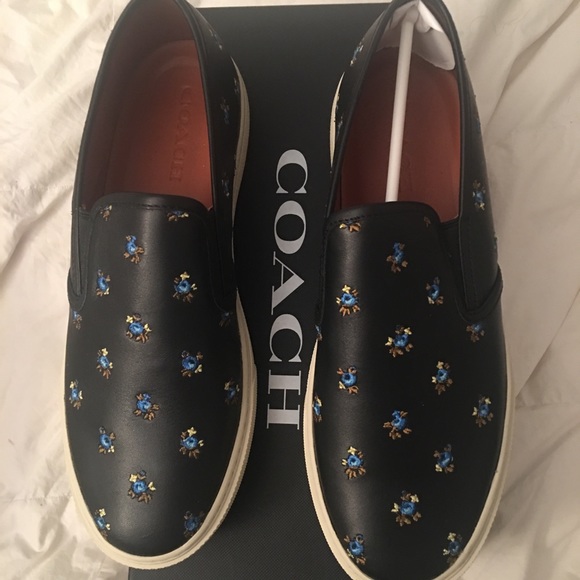 black slide on loafers